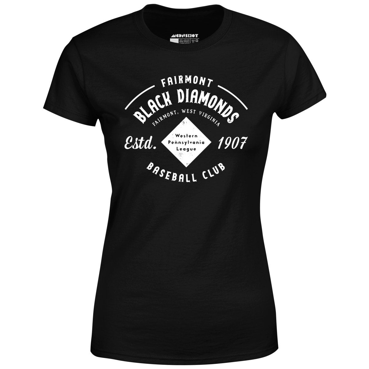 Fairmont Black Diamonds - West Virginia - Vintage Defunct Baseball Teams - Women's T-Shirt