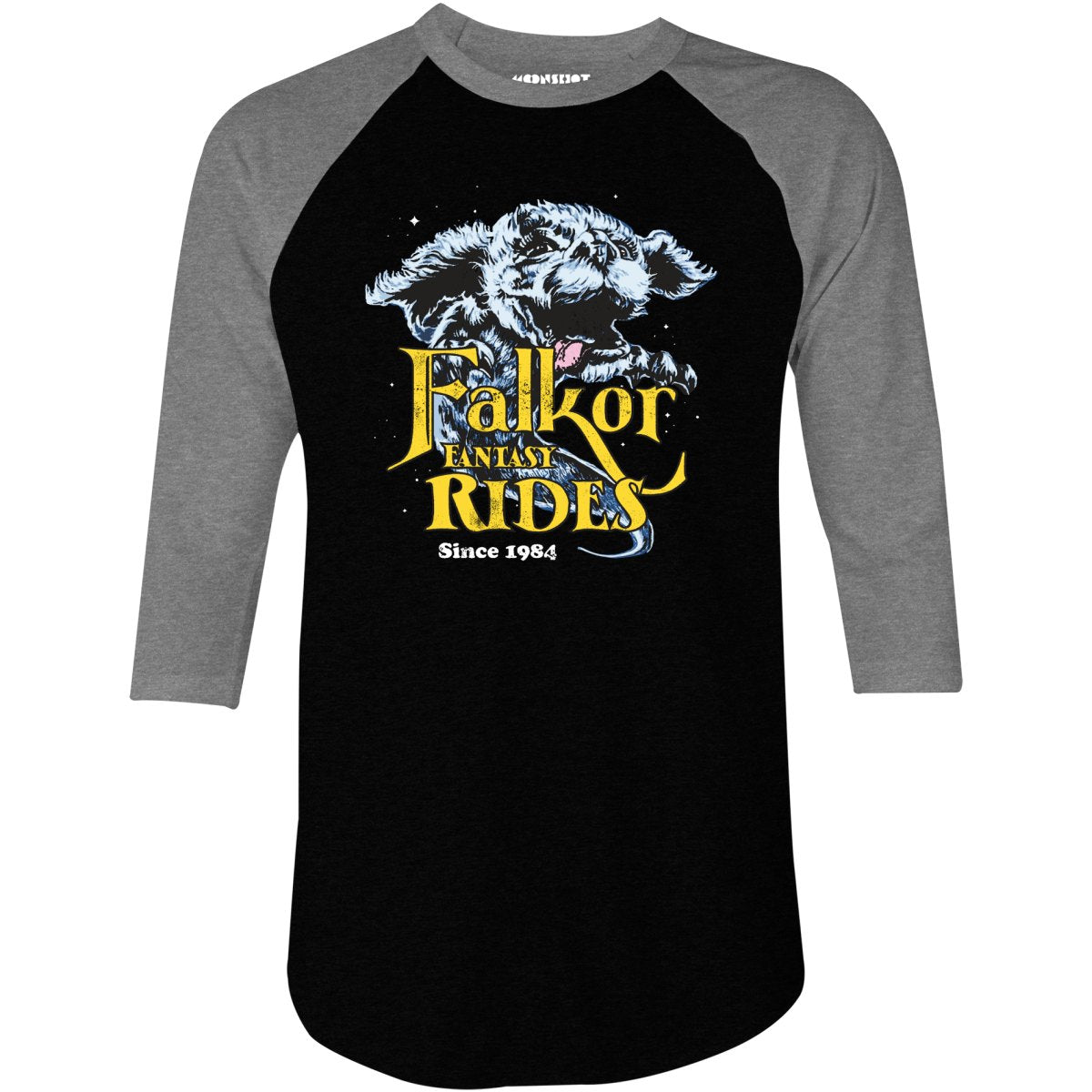 Falkor Fantasy Rides - 3/4 Sleeve Raglan T-Shirt