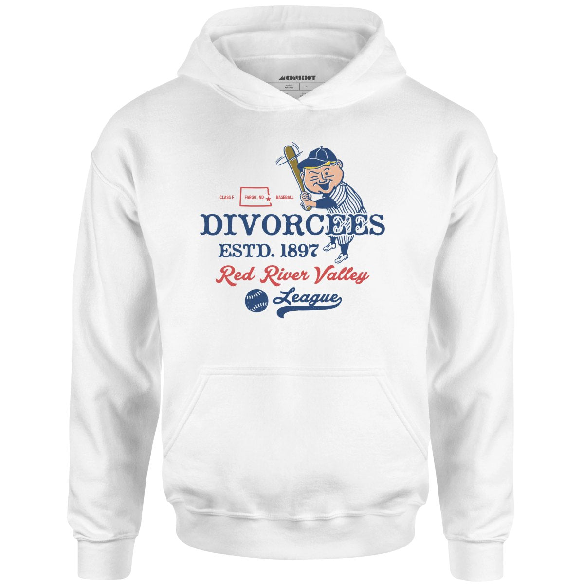 Fargo Divorcees - North Dakota - Vintage Defunct Baseball Teams - Unisex Hoodie