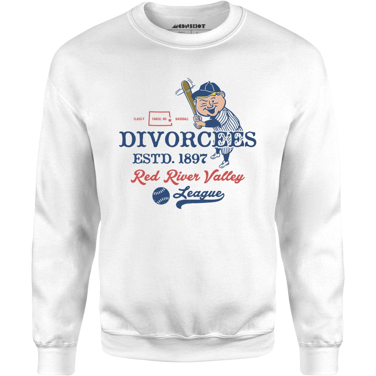 Fargo Divorcees - North Dakota - Vintage Defunct Baseball Teams - Unisex Sweatshirt