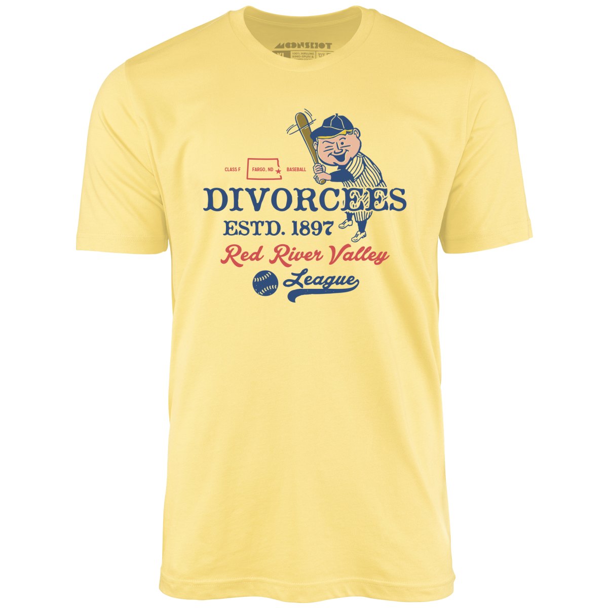 Fargo Divorcees - North Dakota - Vintage Defunct Baseball Teams - Unisex T-Shirt