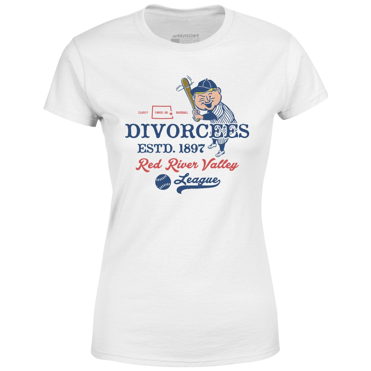 Fargo Divorcees - North Dakota - Vintage Defunct Baseball Teams - Women's T-Shirt