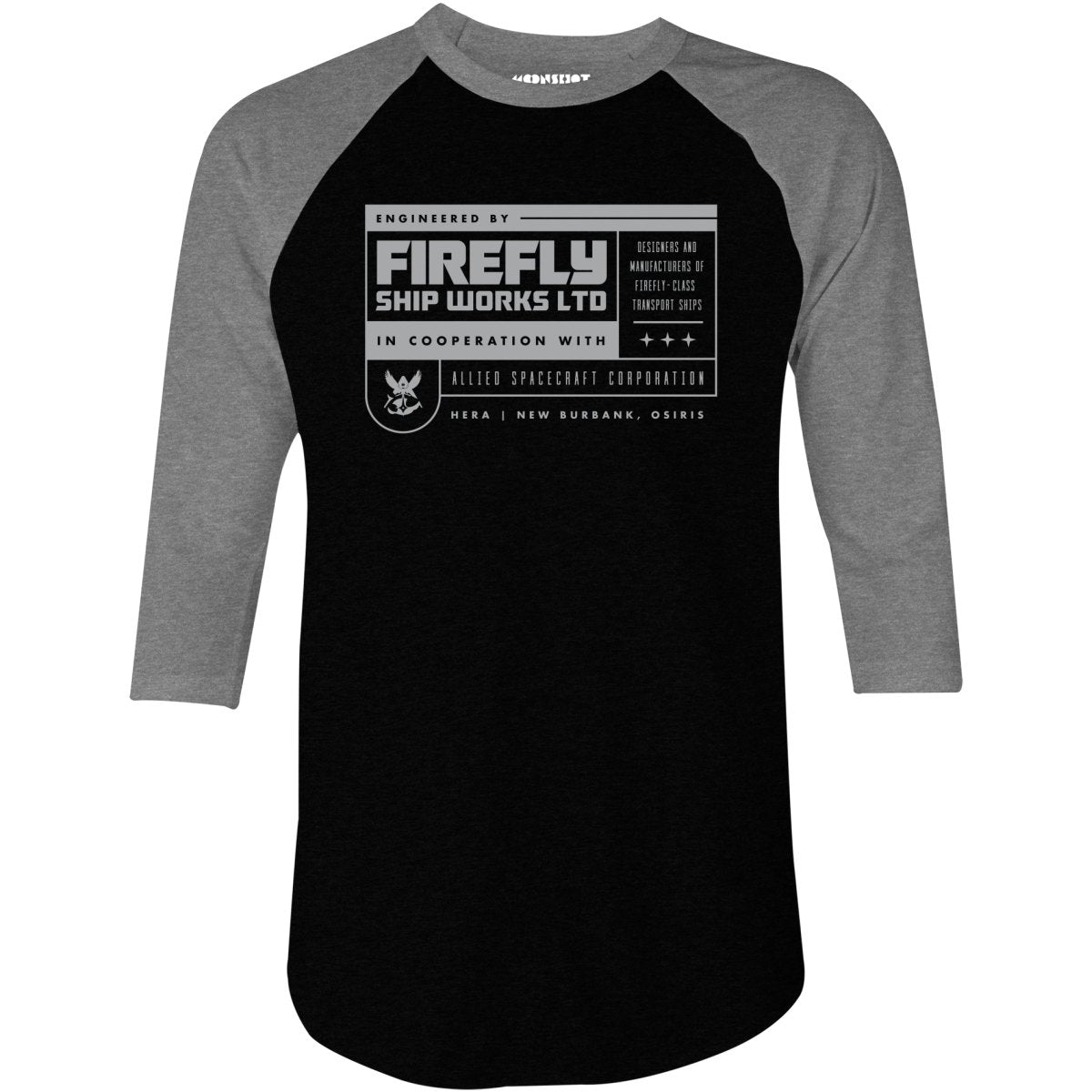 Firefly Ship Works Ltd. - 3/4 Sleeve Raglan T-Shirt