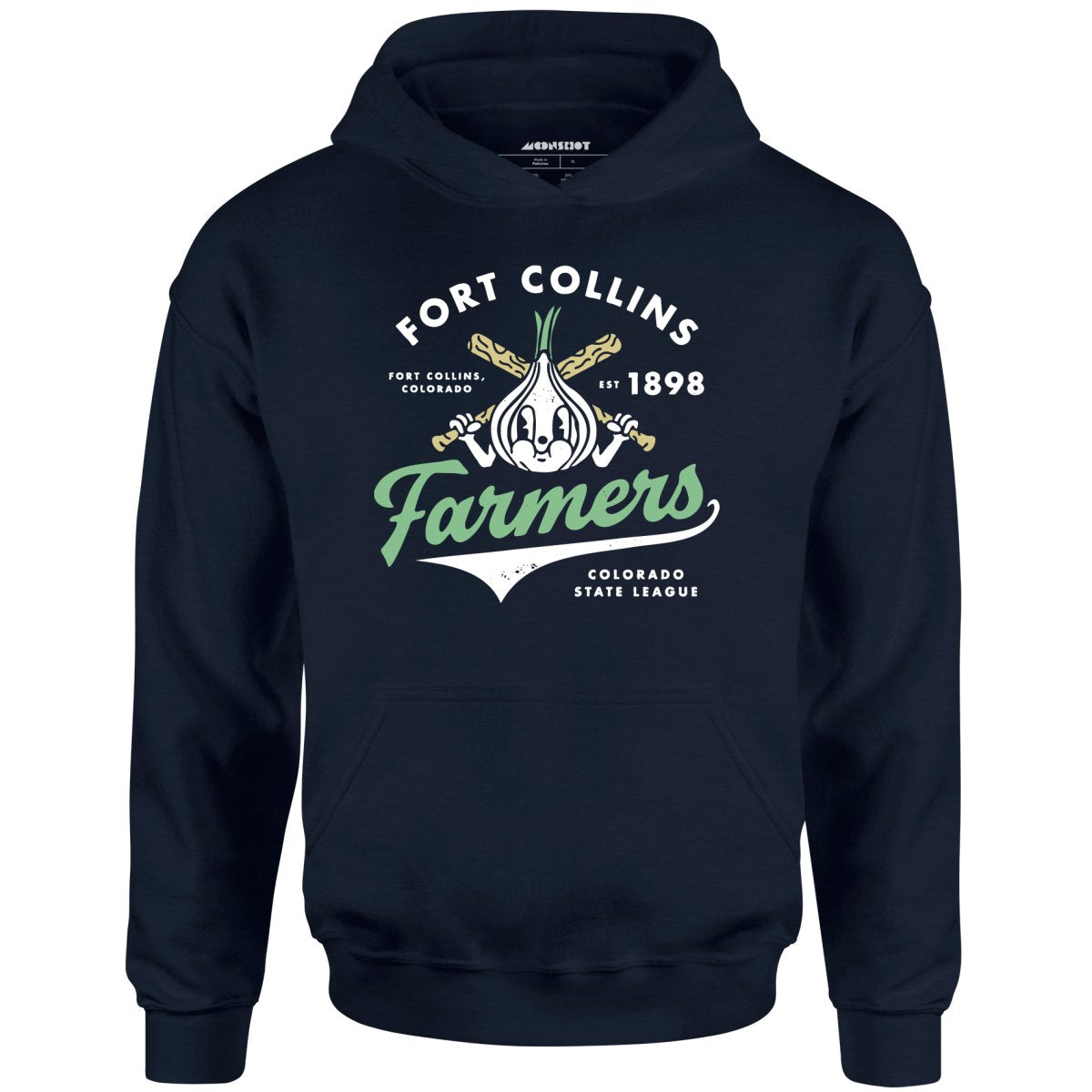 Fort Collins Farmers - Colorado - Vintage Defunct Baseball Teams - Unisex Hoodie