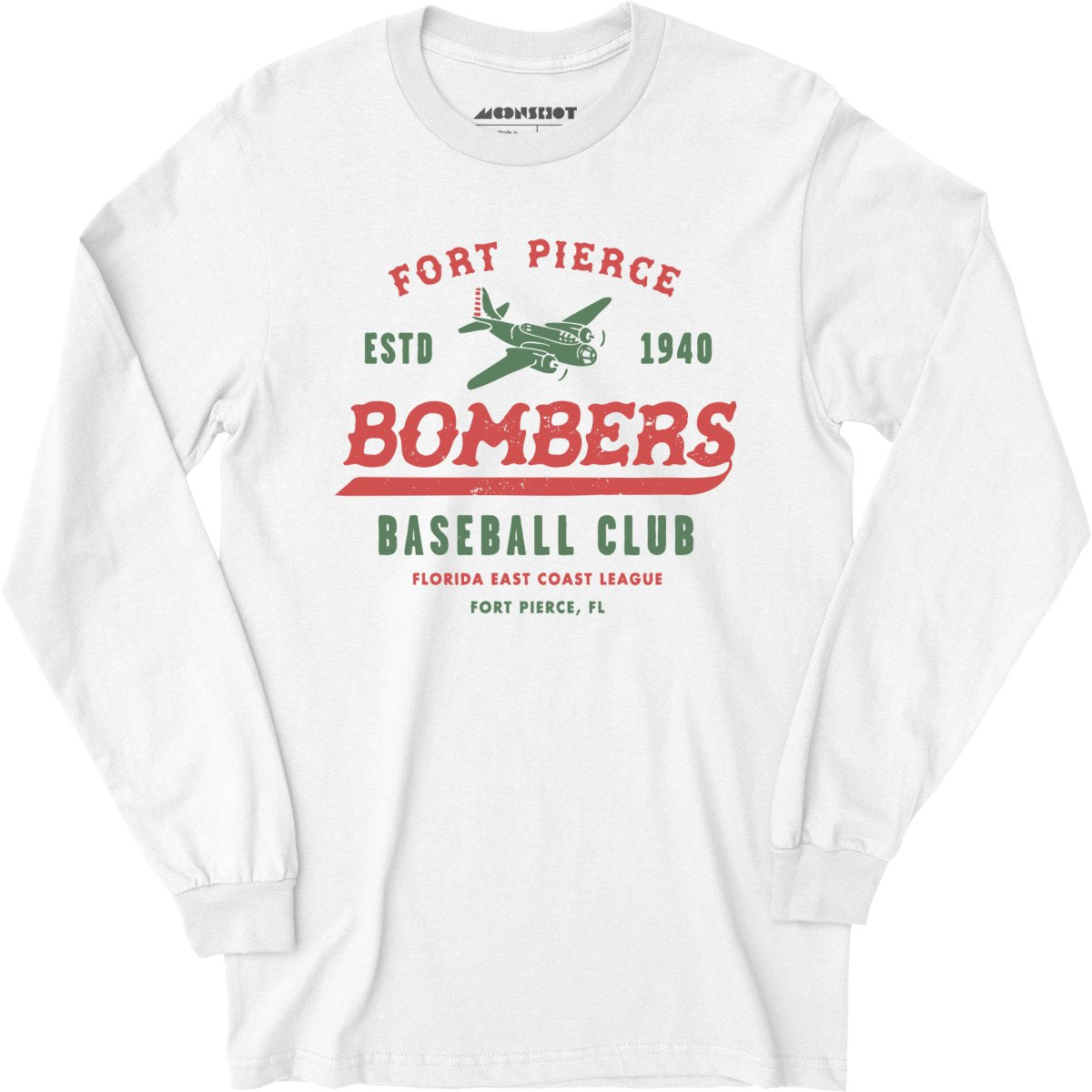 Fort Pierce Bombers - Florida - Vintage Defunct Baseball Teams - Long Sleeve T-Shirt