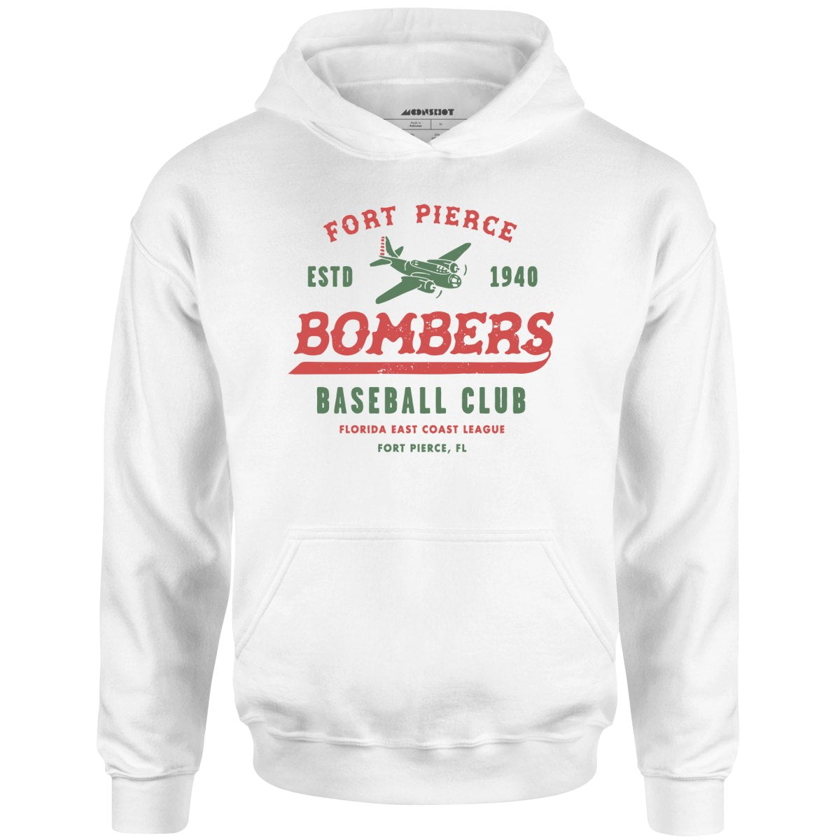Fort Pierce Bombers - Florida - Vintage Defunct Baseball Teams - Unisex Hoodie