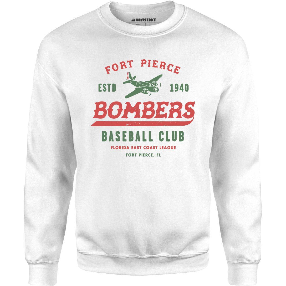 Fort Pierce Bombers - Florida - Vintage Defunct Baseball Teams - Unisex Sweatshirt