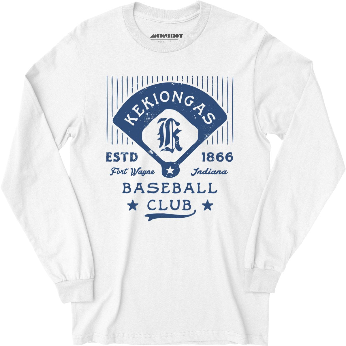 Fort Wayne Kekiongas - Indiana - Vintage Defunct Baseball Teams - Long Sleeve T-Shirt