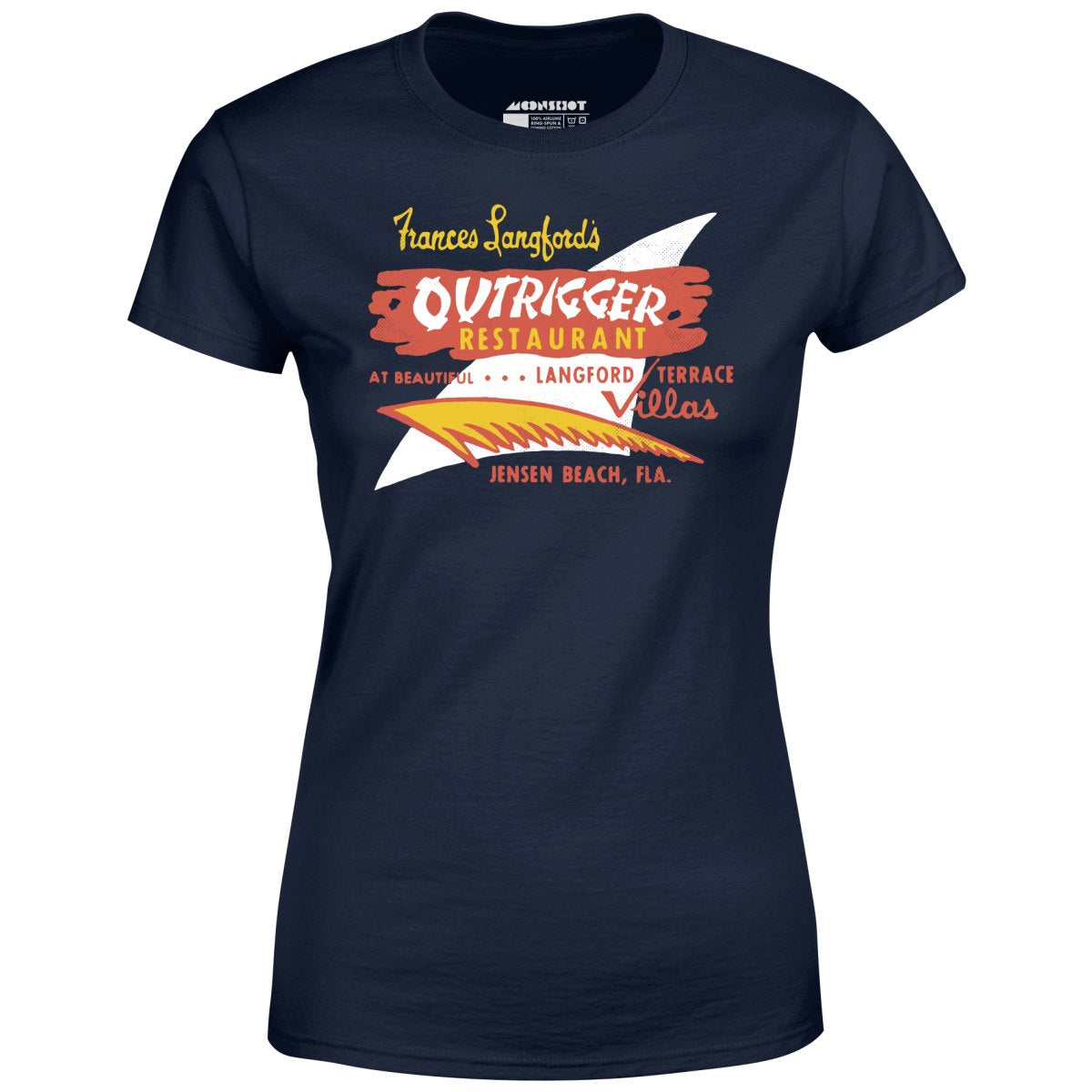 Frances Langford's Outrigger - Jensen Beach, FL - Vintage Tiki Bar - Women's T-Shirt