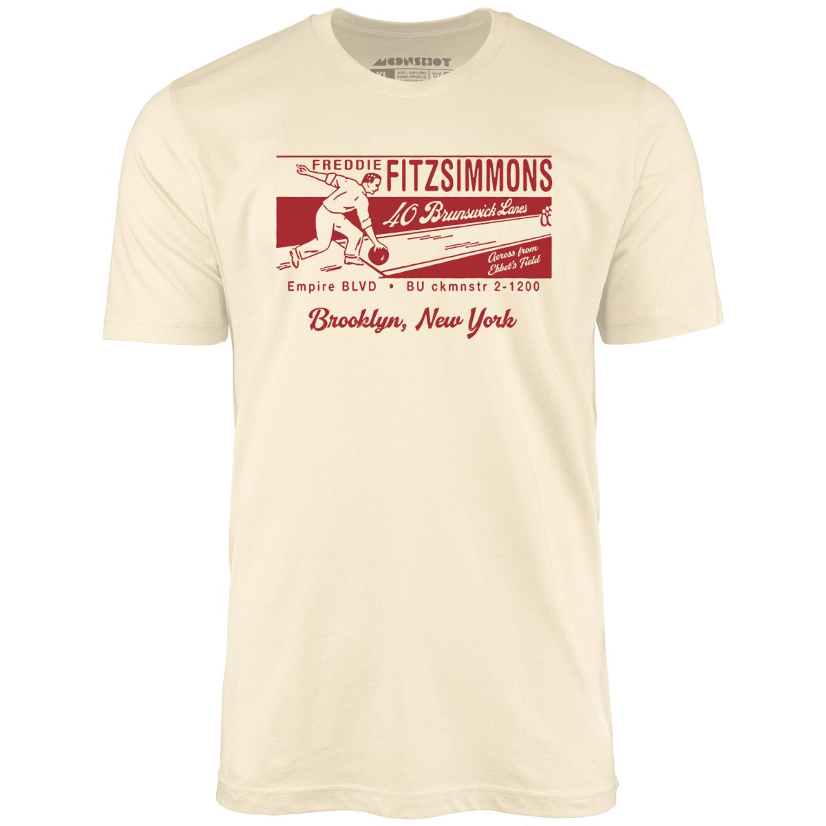 Freddie Fitzsimmons - Brooklyn, NY - Vintage Bowling Alley - Unisex T-Shirt