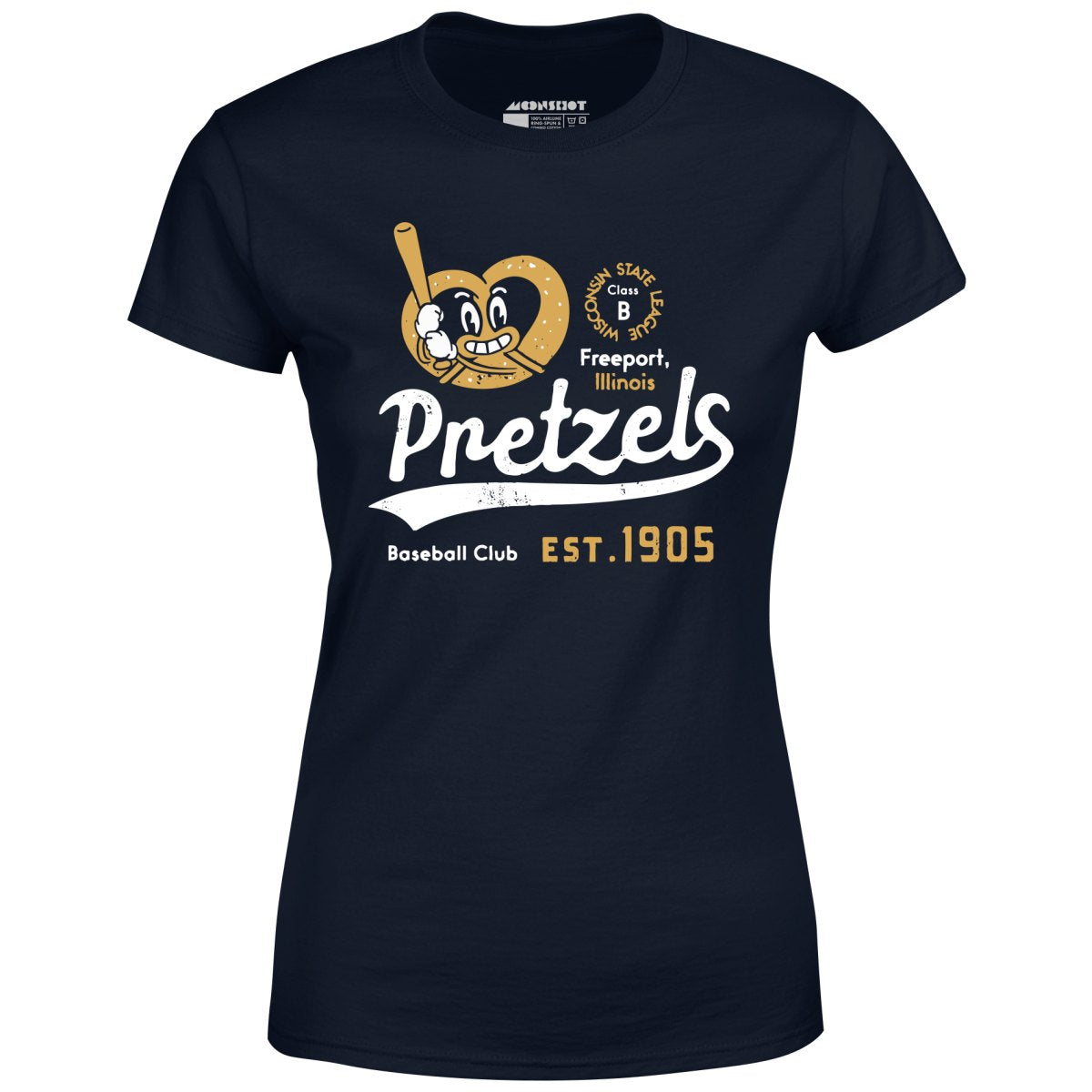 Freeport Pretzels - Illinois - Vintage Defunct Baseball Teams - Women's T-Shirt