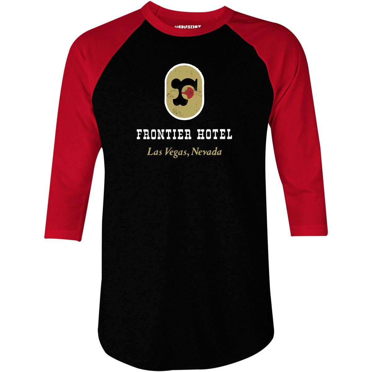 Frontier Hotel - Vintage Las Vegas - 3/4 Sleeve Raglan T-Shirt