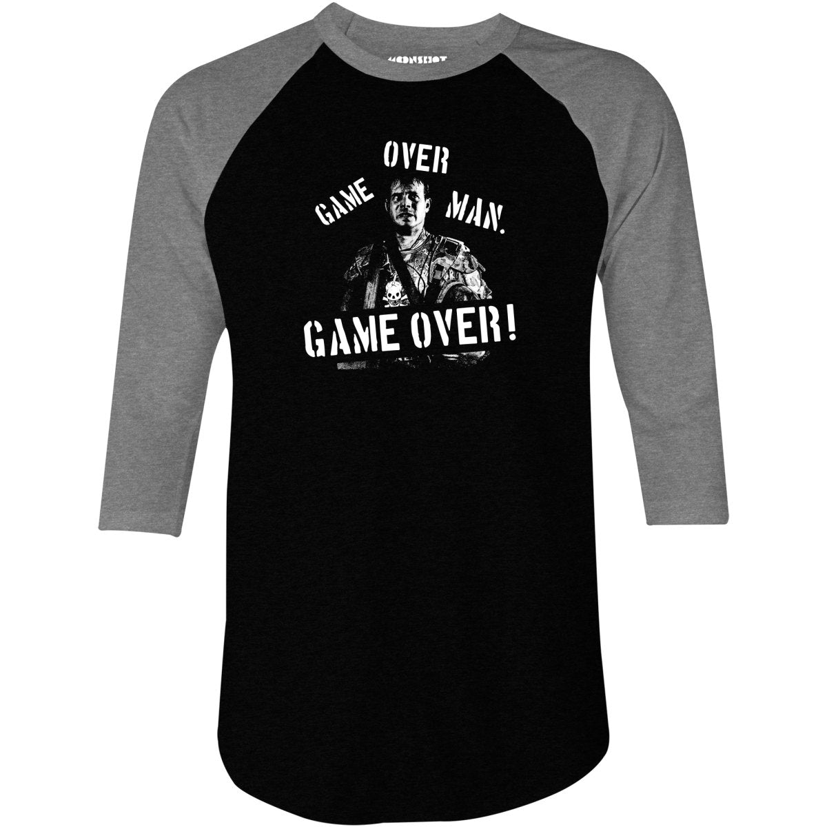 Game Over, Man Game Over! - 3/4 Sleeve Raglan T-Shirt