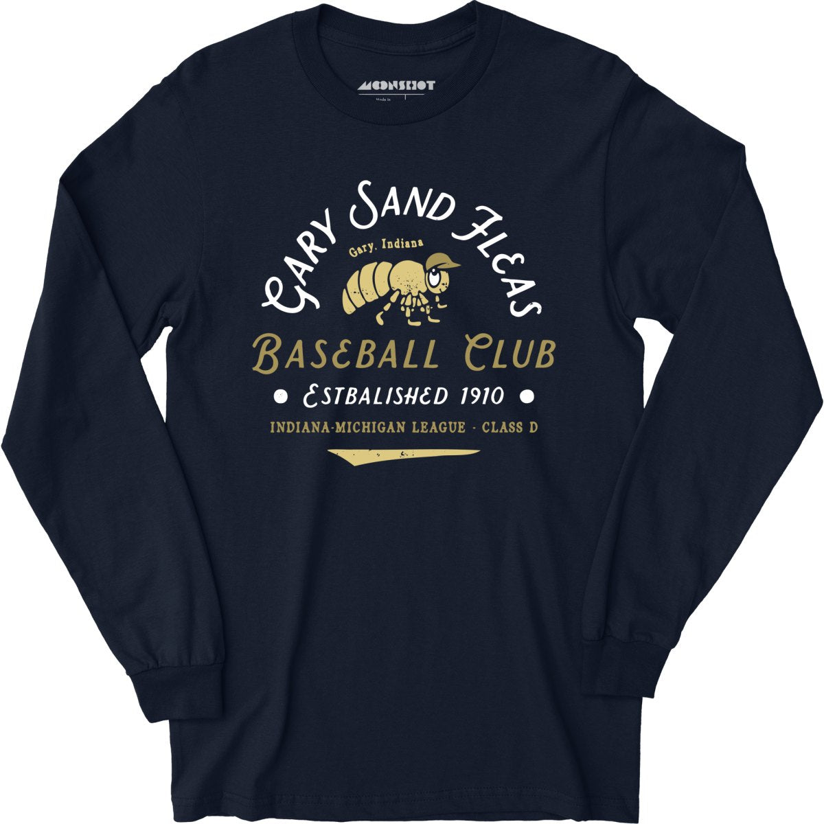 Gary Sand Fleas - Indiana - Vintage Defunct Baseball Teams - Long Sleeve T-Shirt