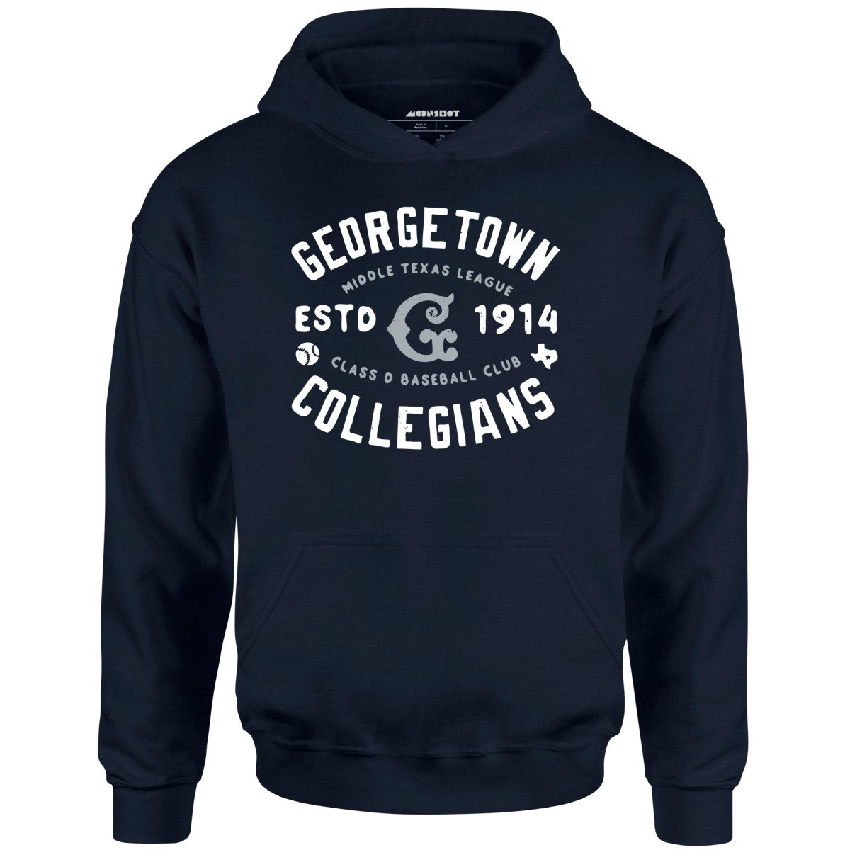 Georgetown Collegians - Texas - Vintage Defunct Baseball Teams - Unisex Hoodie