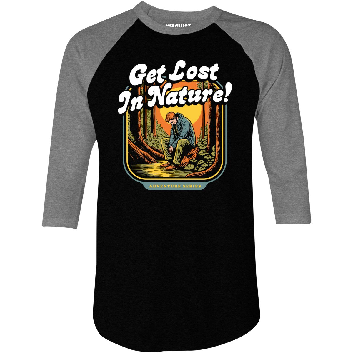 Get Lost in Nature - 3/4 Sleeve Raglan T-Shirt