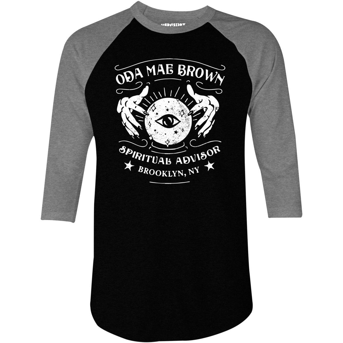 Ghost - Oda Mae Brown - Spiritual Advisor - 3/4 Sleeve Raglan T-Shirt