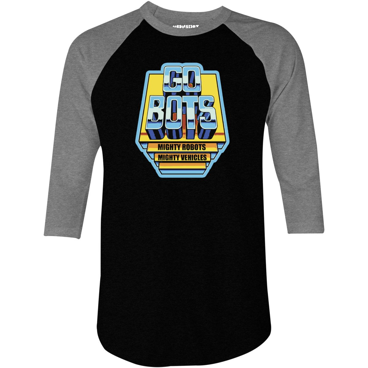 Go Bots Retro - 3/4 Sleeve Raglan T-Shirt