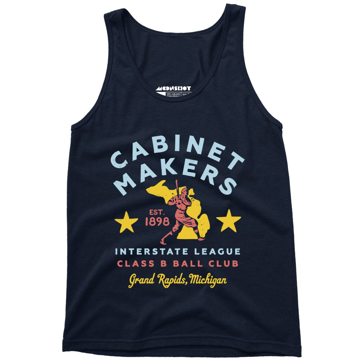 Grand Rapids Cabinet Makers - Michigan - Vintage Defunct Baseball Teams - Unisex Tank Top