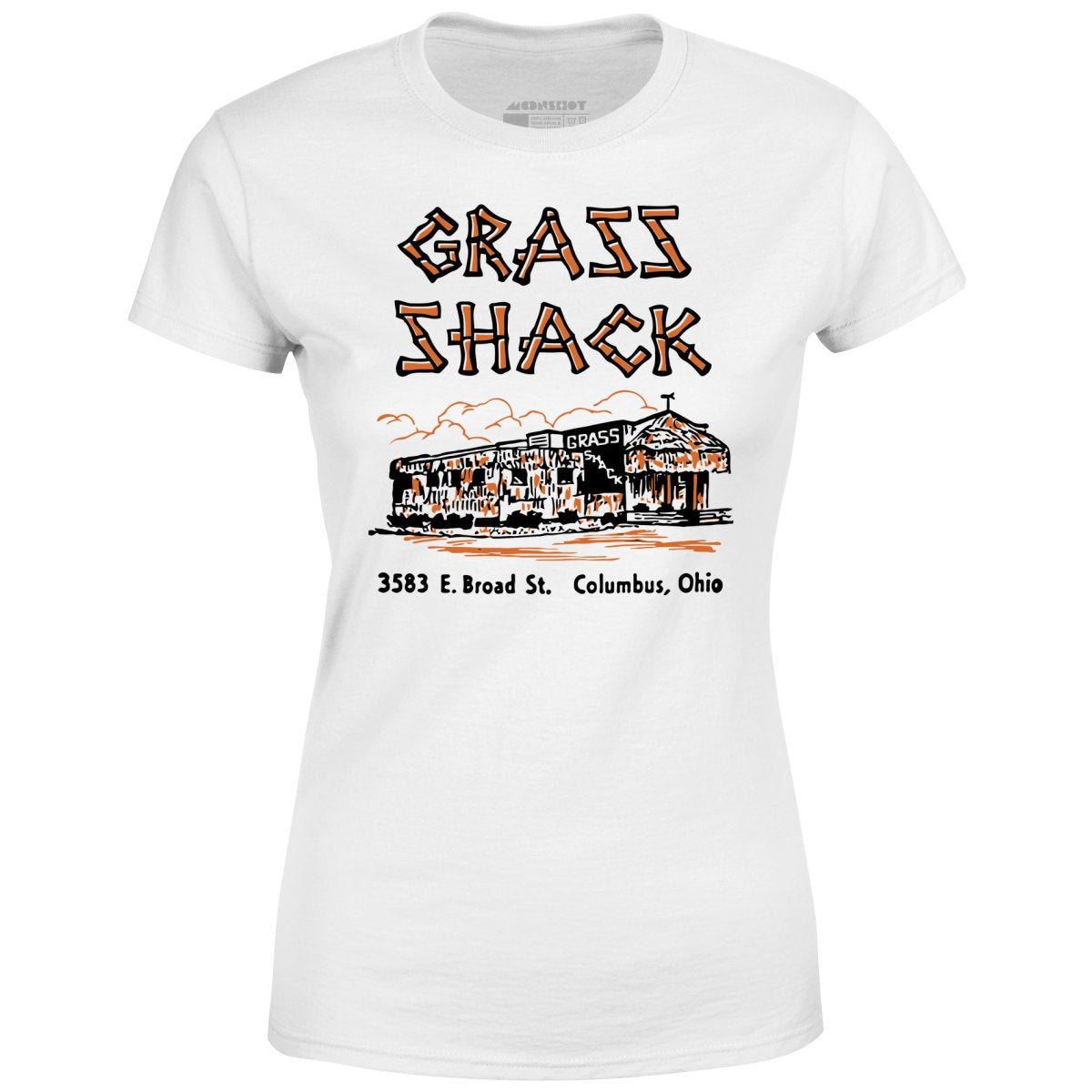 Grass Shack - Columbus, OH - Vintage Tiki Bar - Women's T-Shirt