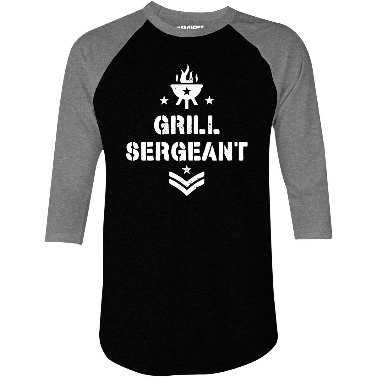 Grill Sergeant - 3/4 Sleeve Raglan T-Shirt