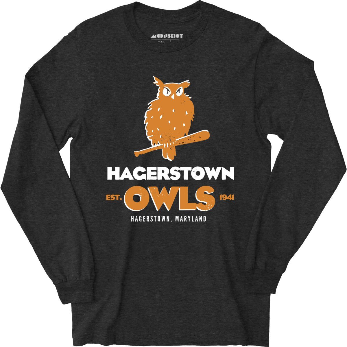 Hagerstown Owls - Maryland - Vintage Defunct Baseball Teams - Long Sleeve T-Shirt