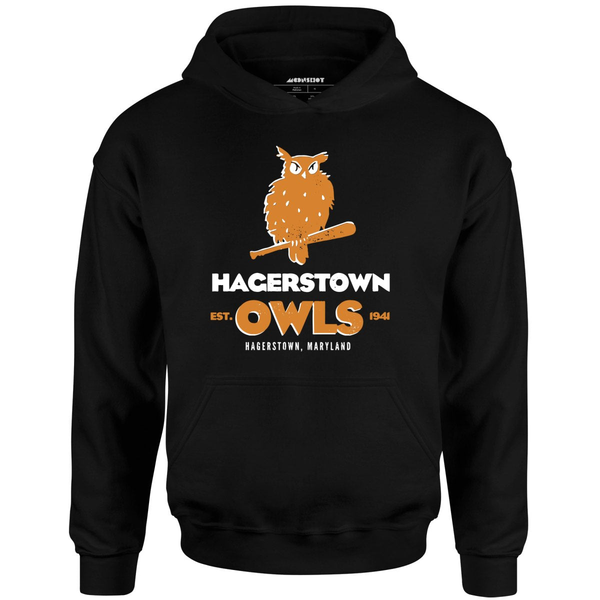 Hagerstown Owls - Maryland - Vintage Defunct Baseball Teams - Unisex Hoodie