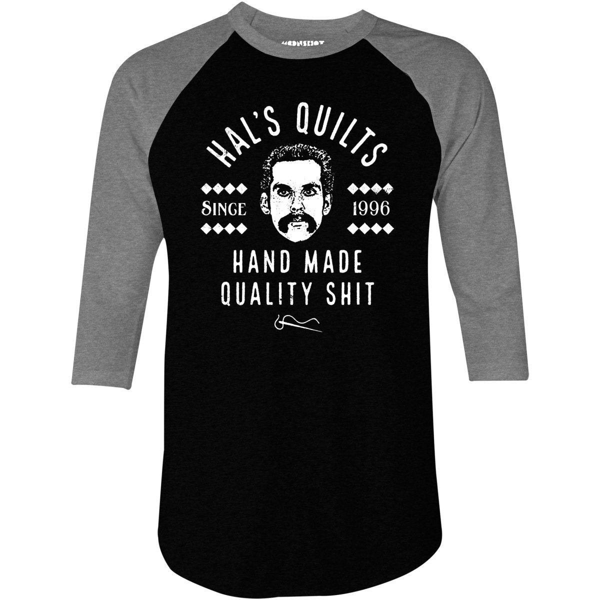 Hal's Quilts - 3/4 Sleeve Raglan T-Shirt