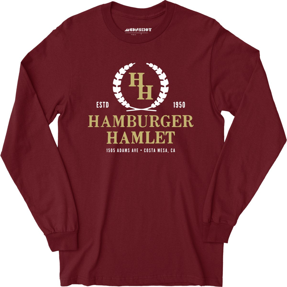 Hamburger Hamlet - Costa Mesa, CA - Vintage Restaurant - Long Sleeve T-Shirt