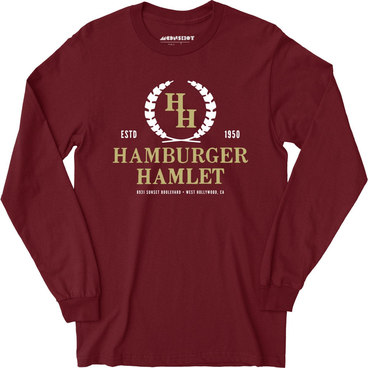 Hamburger Hamlet - West Hollywood, CA - Vintage Restaurant - Long Sleeve T-Shirt