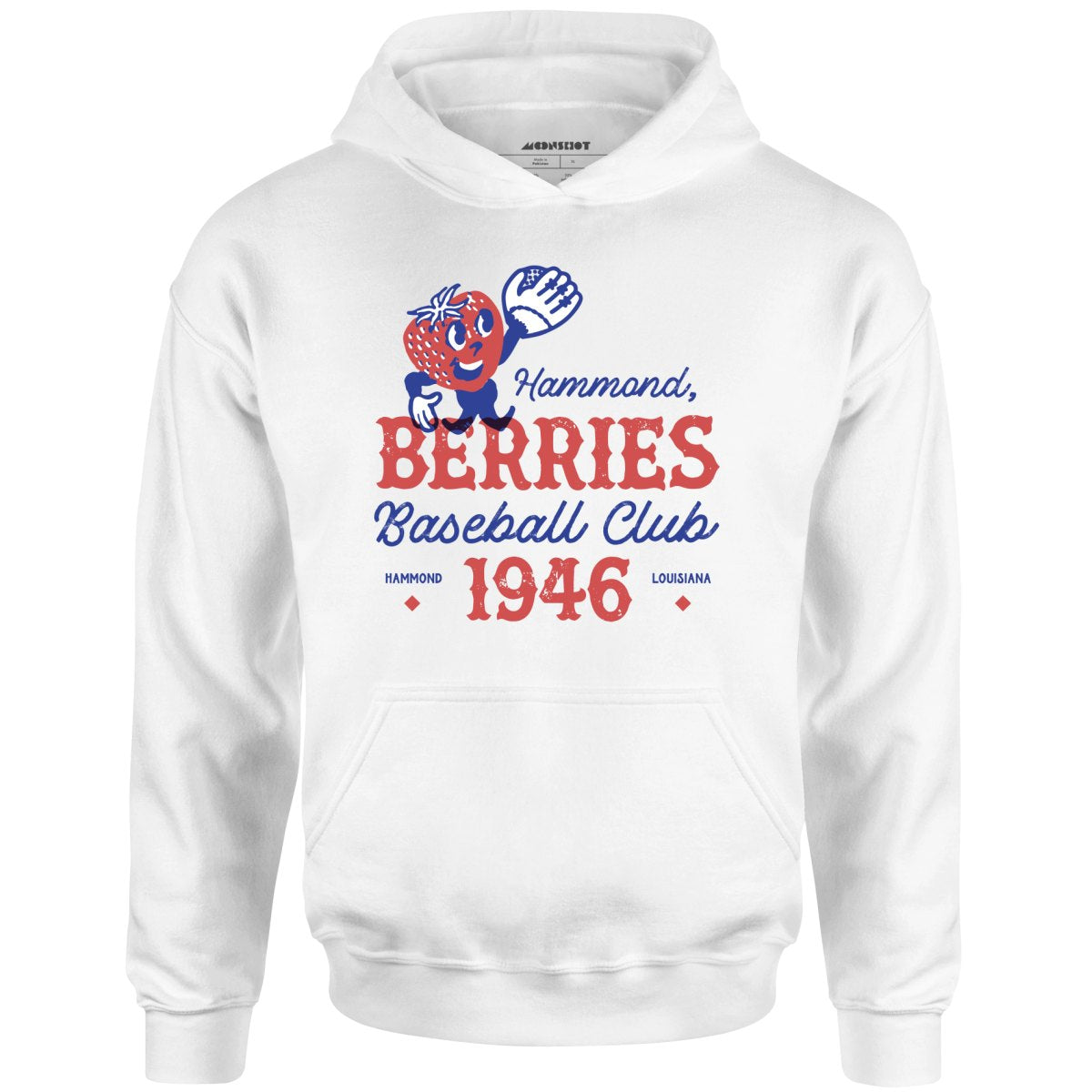 Hammond Berries - Louisiana - Vintage Defunct Baseball Teams - Unisex Hoodie