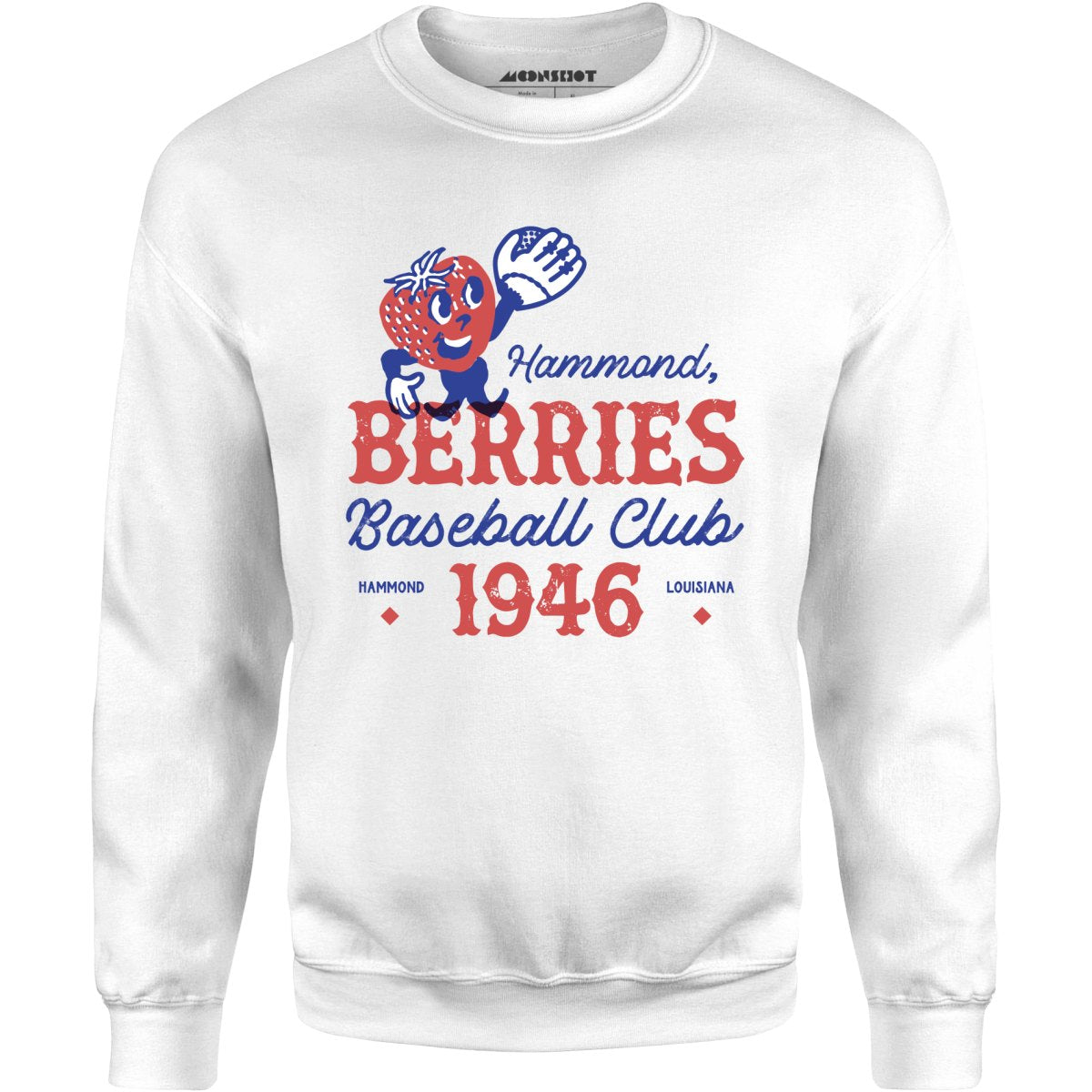 Hammond Berries - Louisiana - Vintage Defunct Baseball Teams - Unisex Sweatshirt