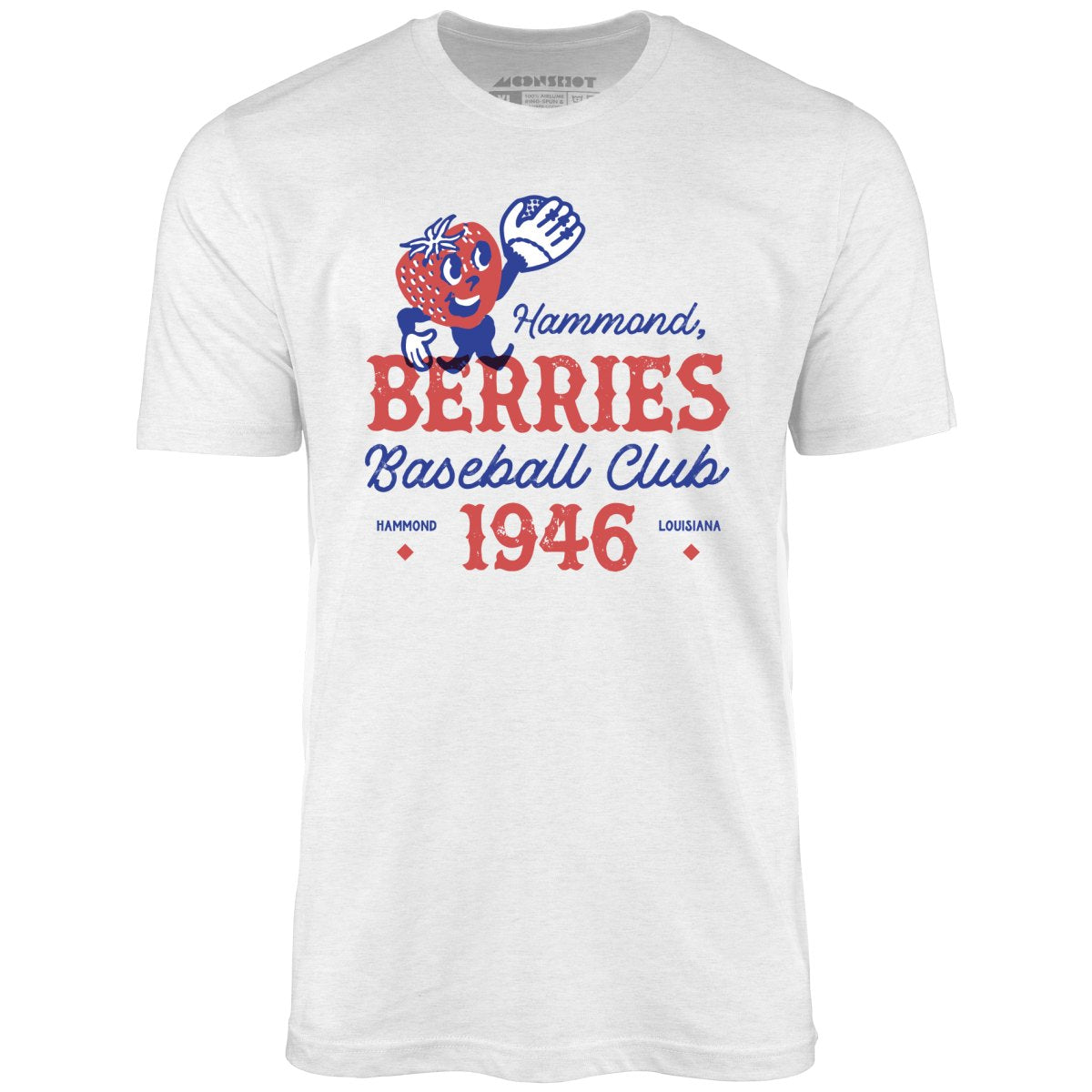 White Label Mfg Hammond Berries - Louisiana - Vintage Defunct Baseball Teams - Unisex T-Shirt Ash / S