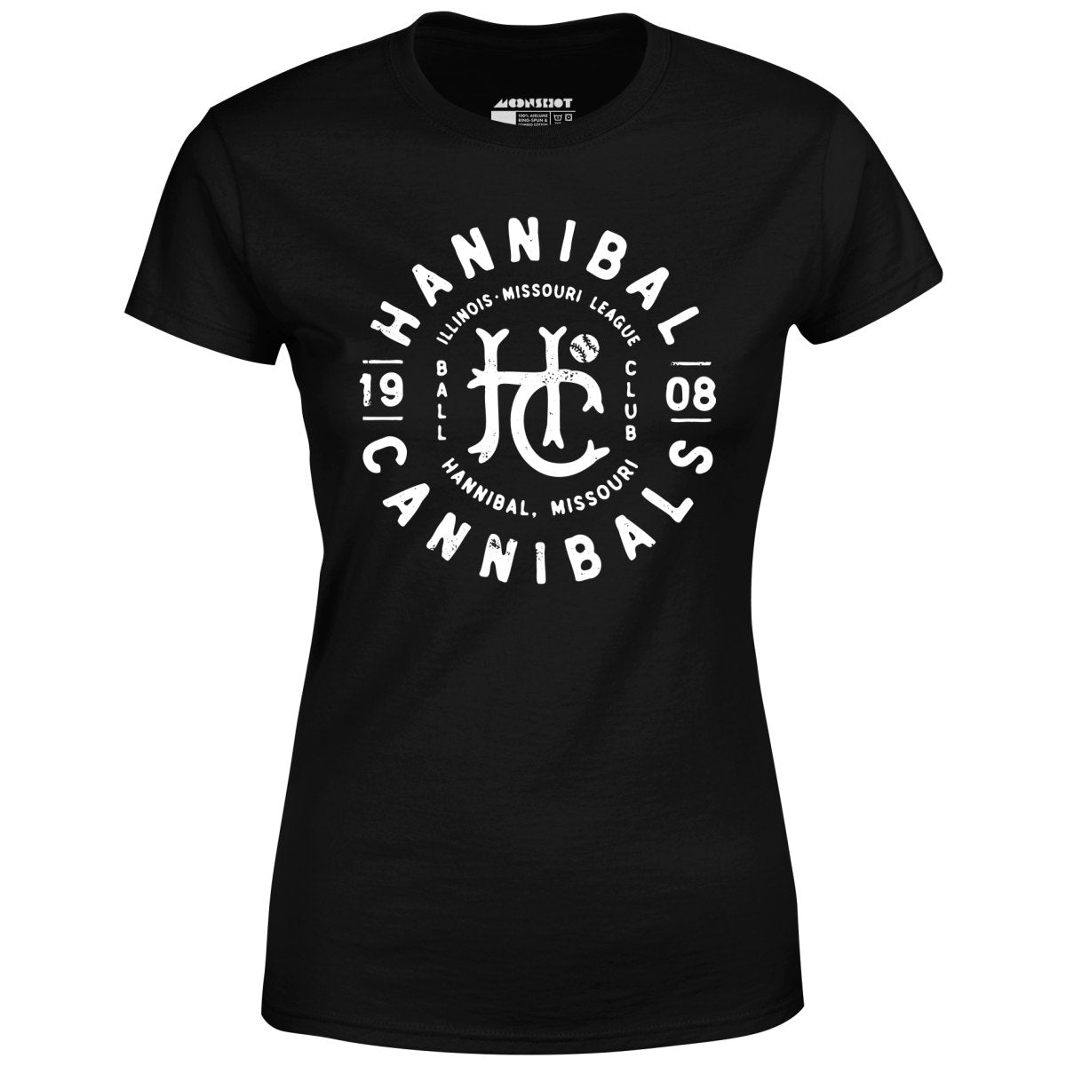 Hannibal Cannibals - Missouri - Vintage Defunct Baseball Teams - Women's T-Shirt