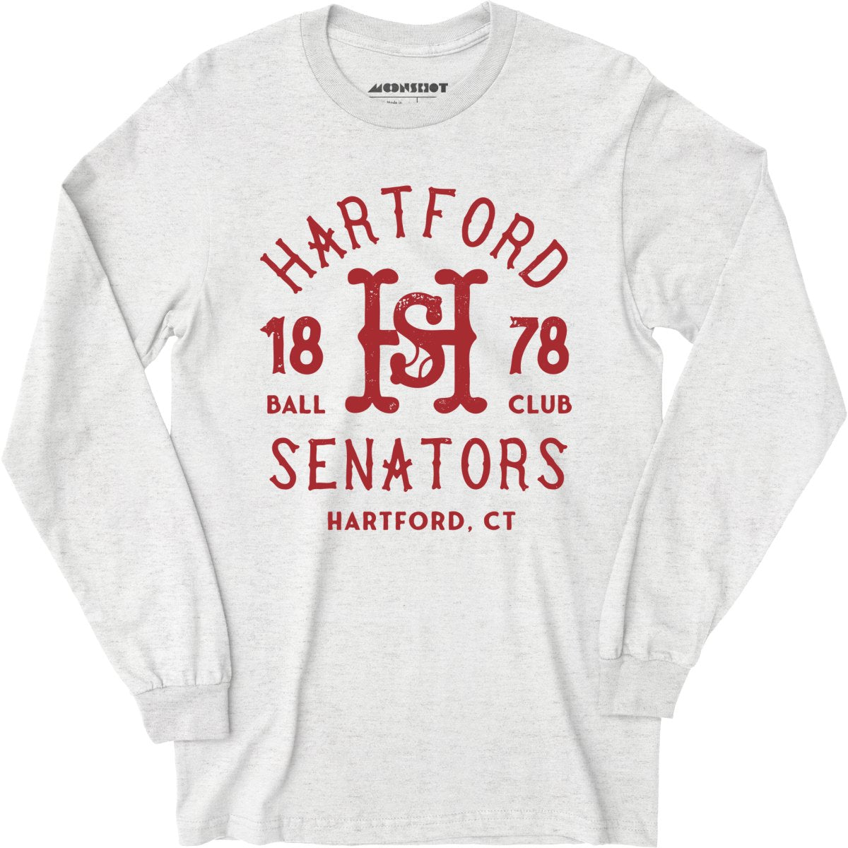 Hartford Senators - Connecticut - Vintage Defunct Baseball Teams - Long Sleeve T-Shirt