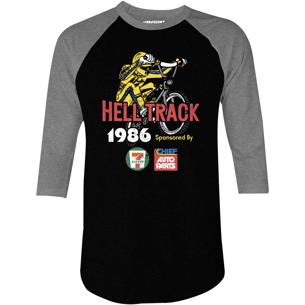 Helltrack - 3/4 Sleeve Raglan T-Shirt