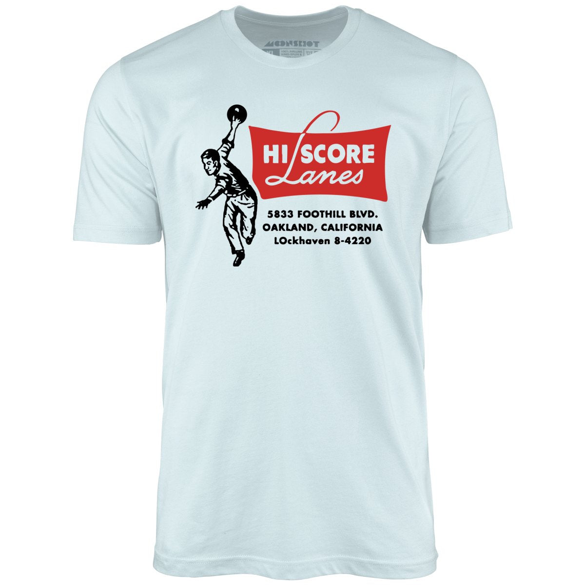 Hi Score Lanes - Oakland, CA - Vintage Bowling Alley - Unisex T-Shirt