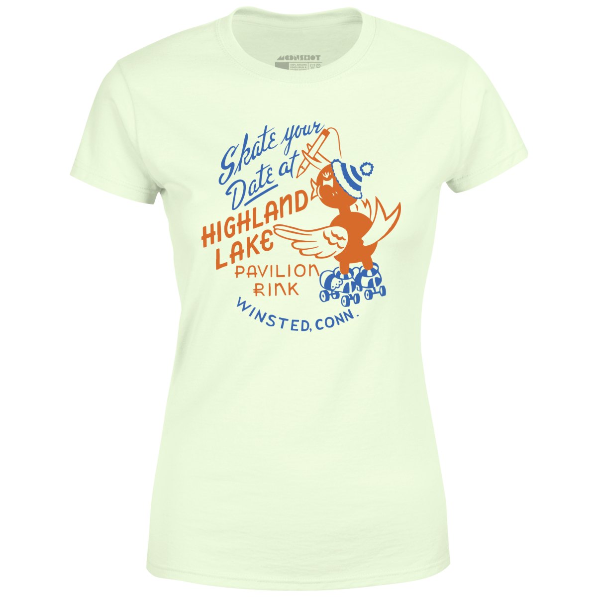Highland Lake Pavilion Rink - Winsted, CT - Vintage Roller Rink - Women's T-Shirt