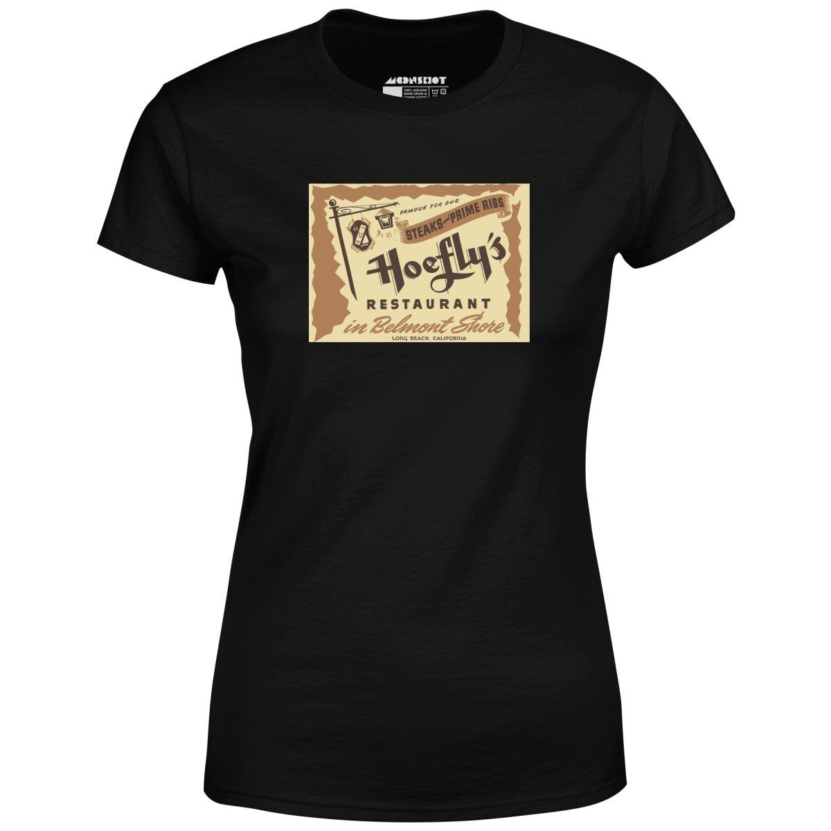 Hoefly's - Belmont Shore, CA - Vintage Restaurant - Women's T-Shirt