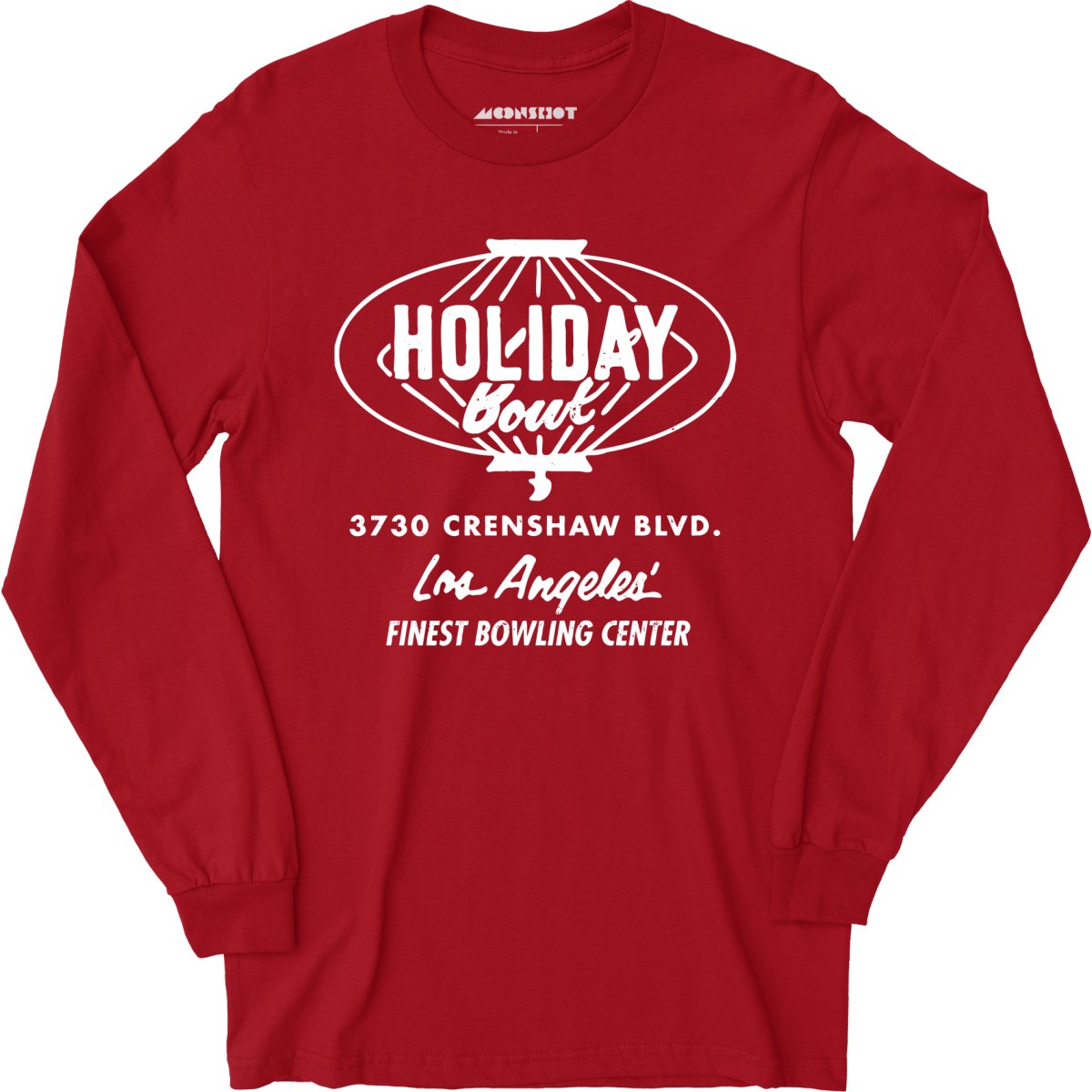 Holiday Bowl - Los Angeles, CA - Vintage Bowling Alley - Long Sleeve T-Shirt