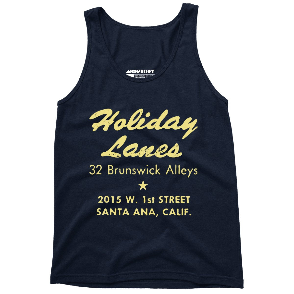 Holiday Lanes - Santa Ana, CA - Vintage Bowling Alley - Unisex Tank Top