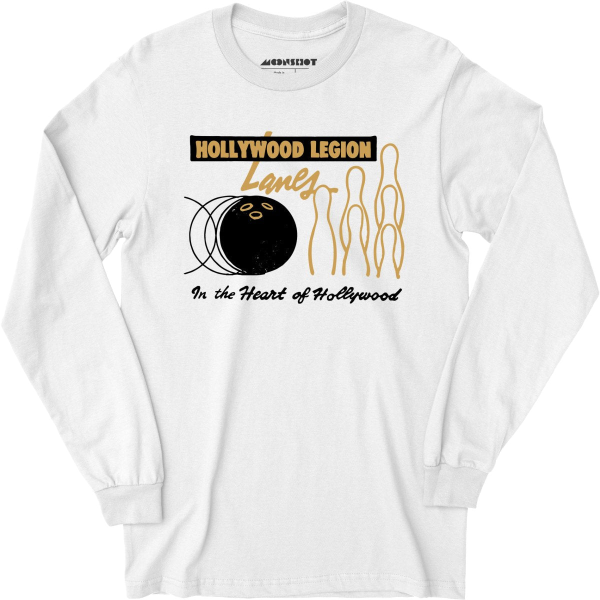 Hollywood Legion Lanes - Hollywood, CA - Vintage Bowling Alley - Long Sleeve T-Shirt