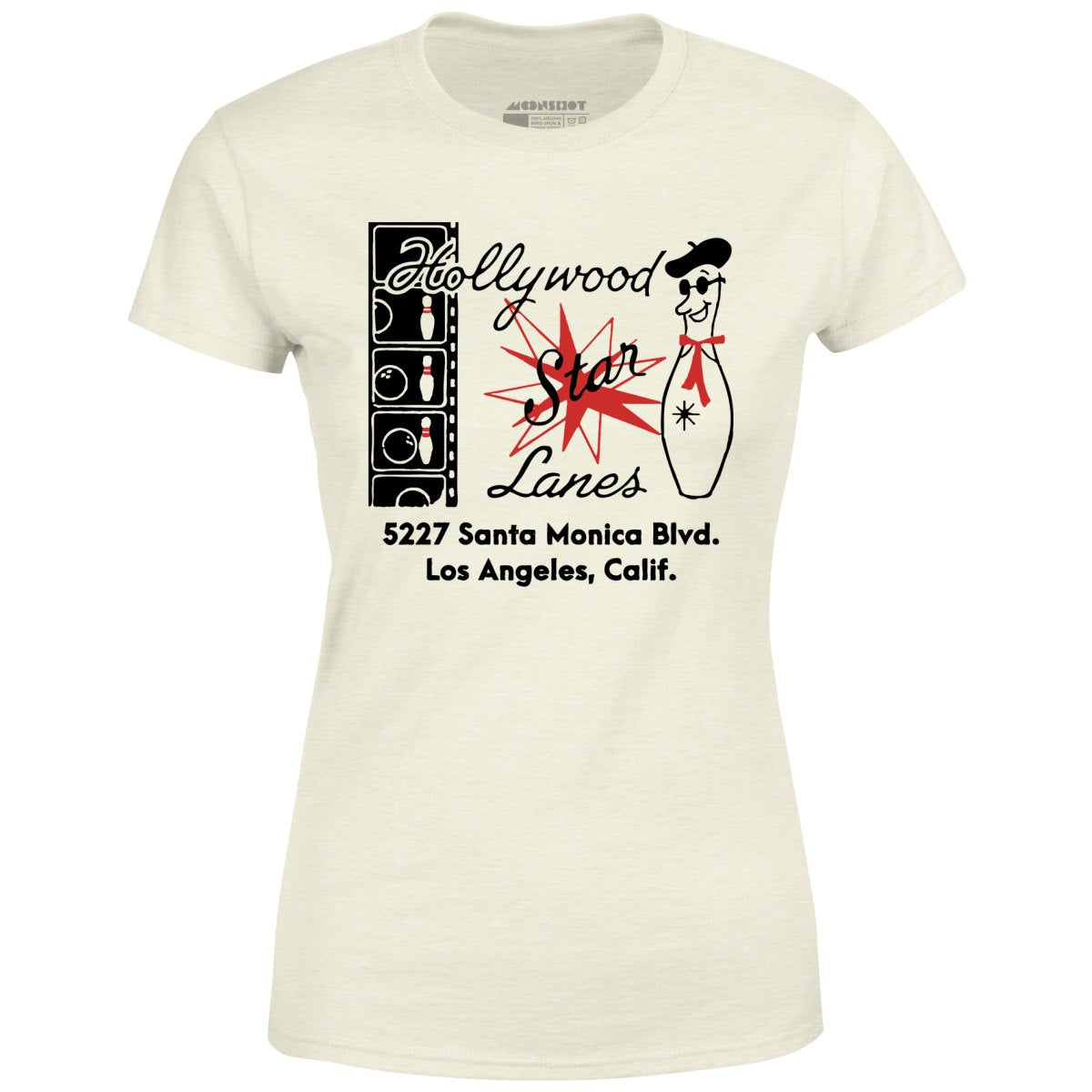 Hollywood Star Lanes - Los Angeles, CA - Vintage Bowling Alley - Women's T-Shirt