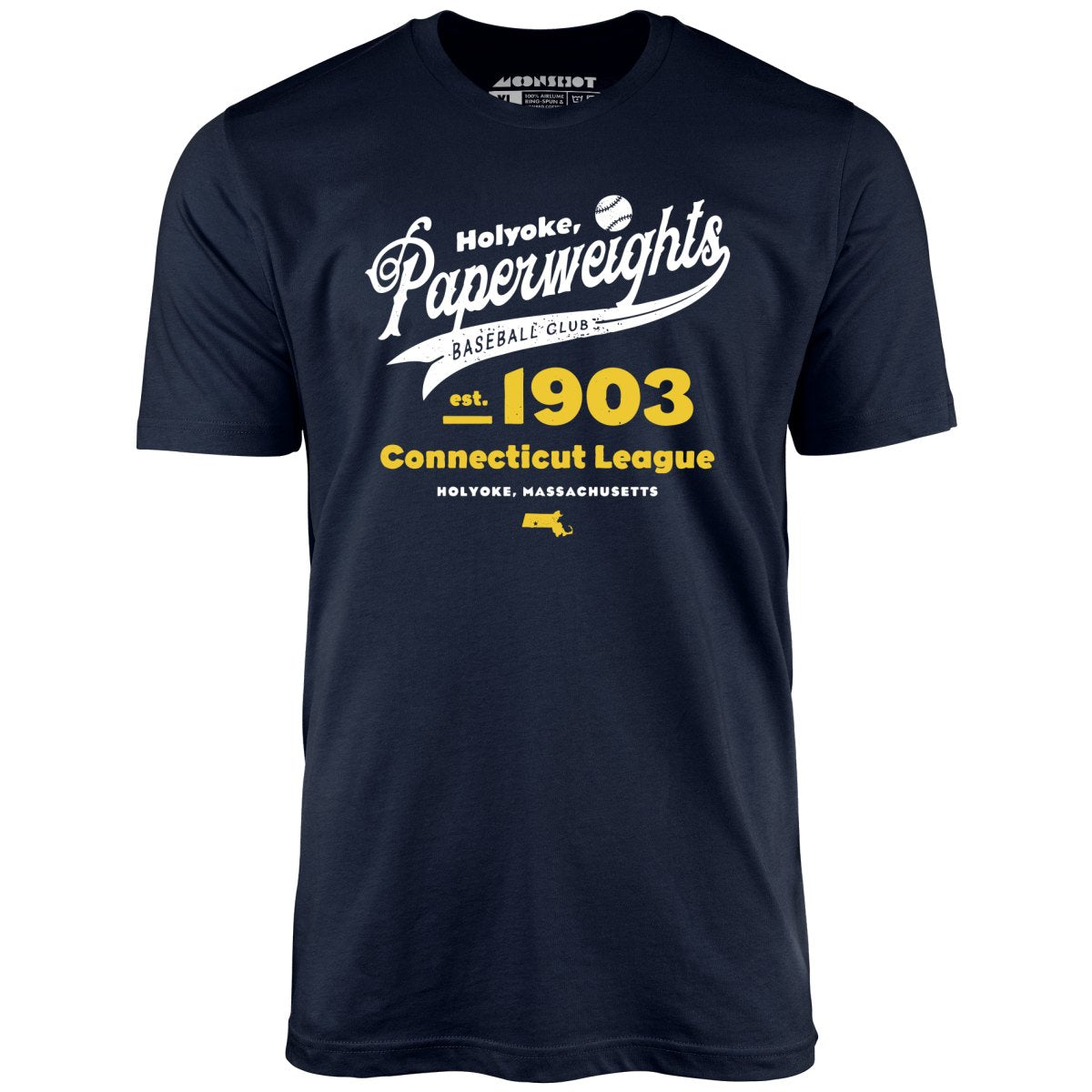 Holyoke Paperweights - Massachusetts - Vintage Defunct Baseball Teams - Unisex T-Shirt