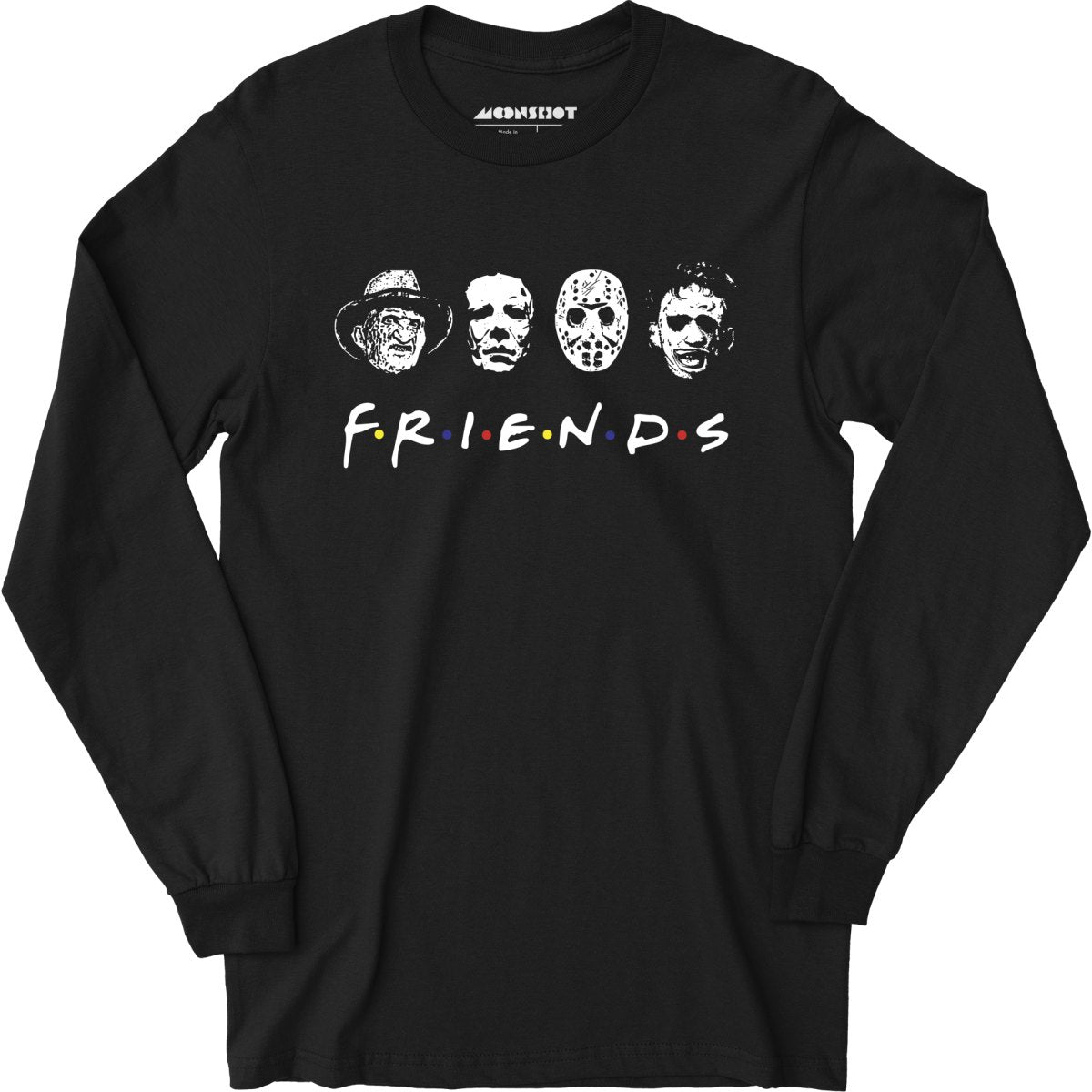 Horror Friends Mashup Parody - Long Sleeve T-Shirt