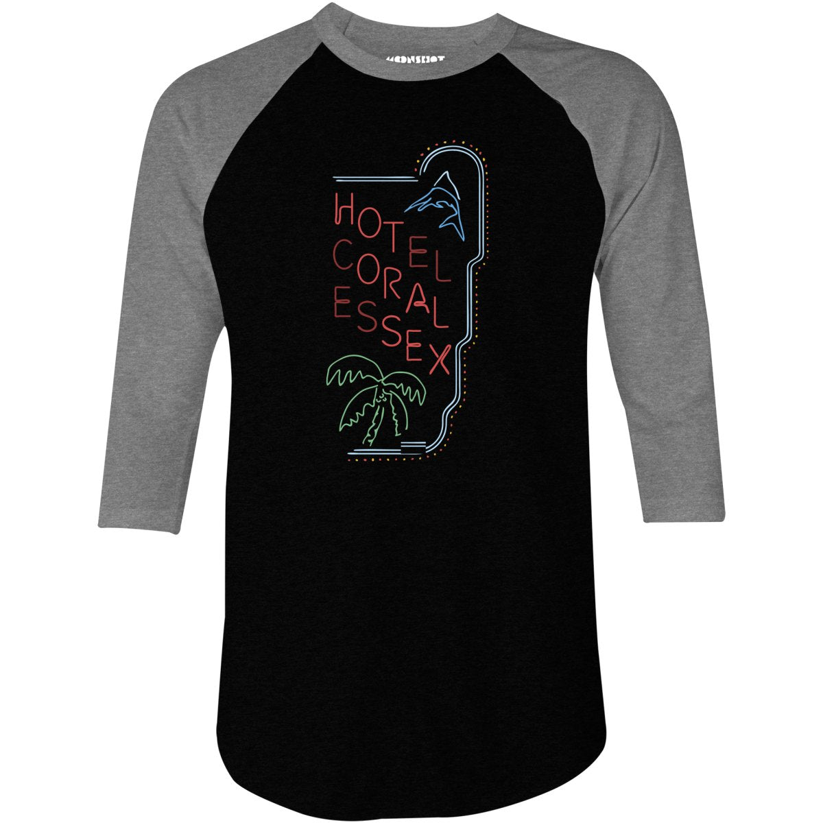 Hotel Coral Essex - 3/4 Sleeve Raglan T-Shirt