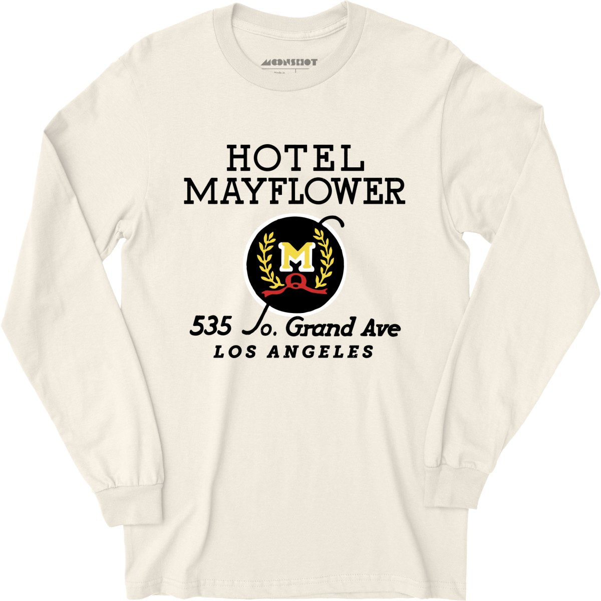 Hotel Mayflower - Los Angeles, CA - Vintage Hotel - Long Sleeve T-Shirt