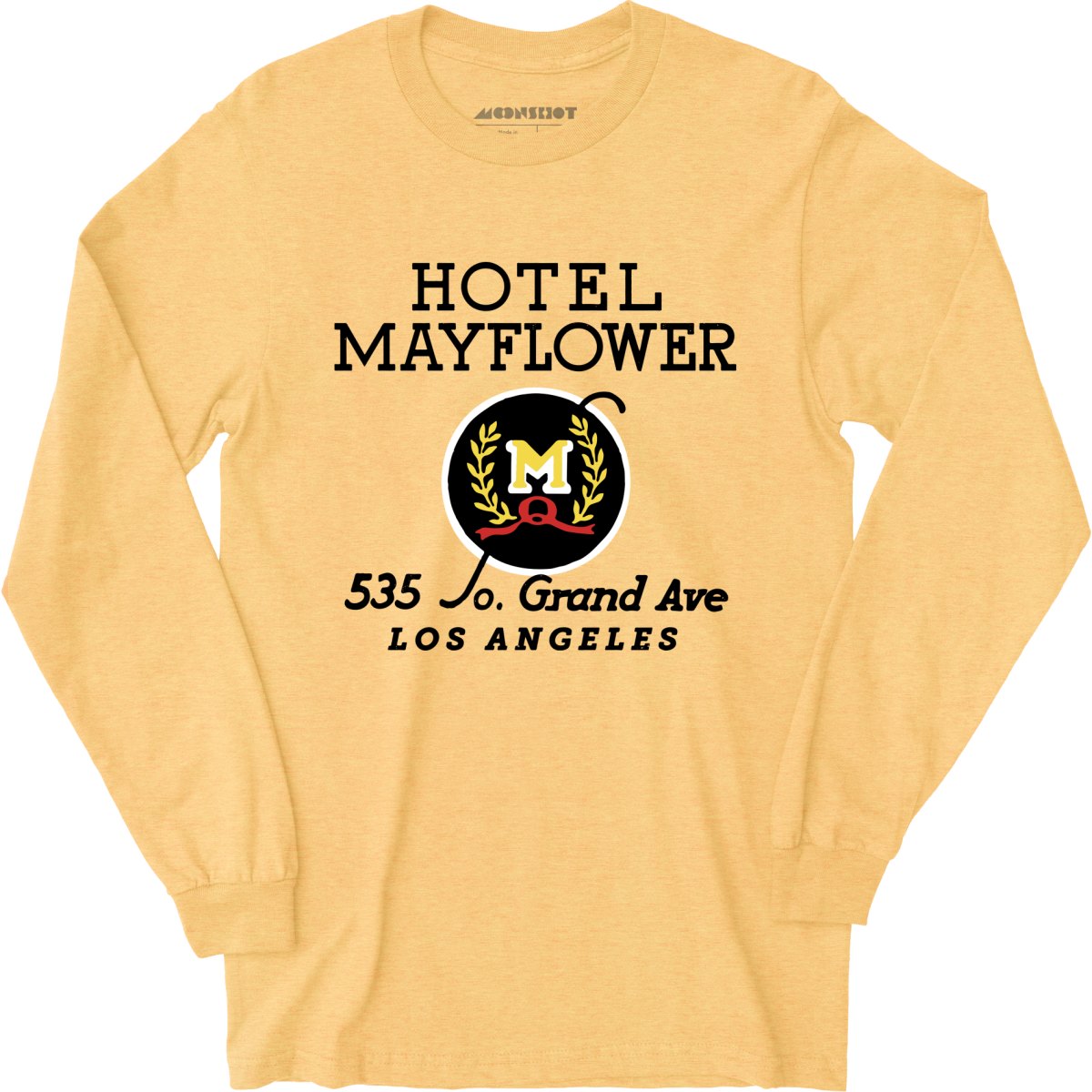 Hotel Mayflower - Los Angeles, CA - Vintage Hotel - Long Sleeve T-Shirt
