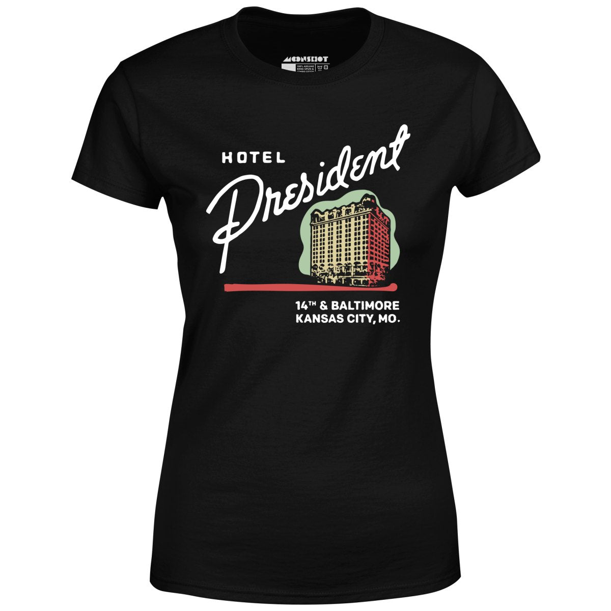 Hotel President - Kansas City, MO - Vintage Hotel - Women's T-Shirt