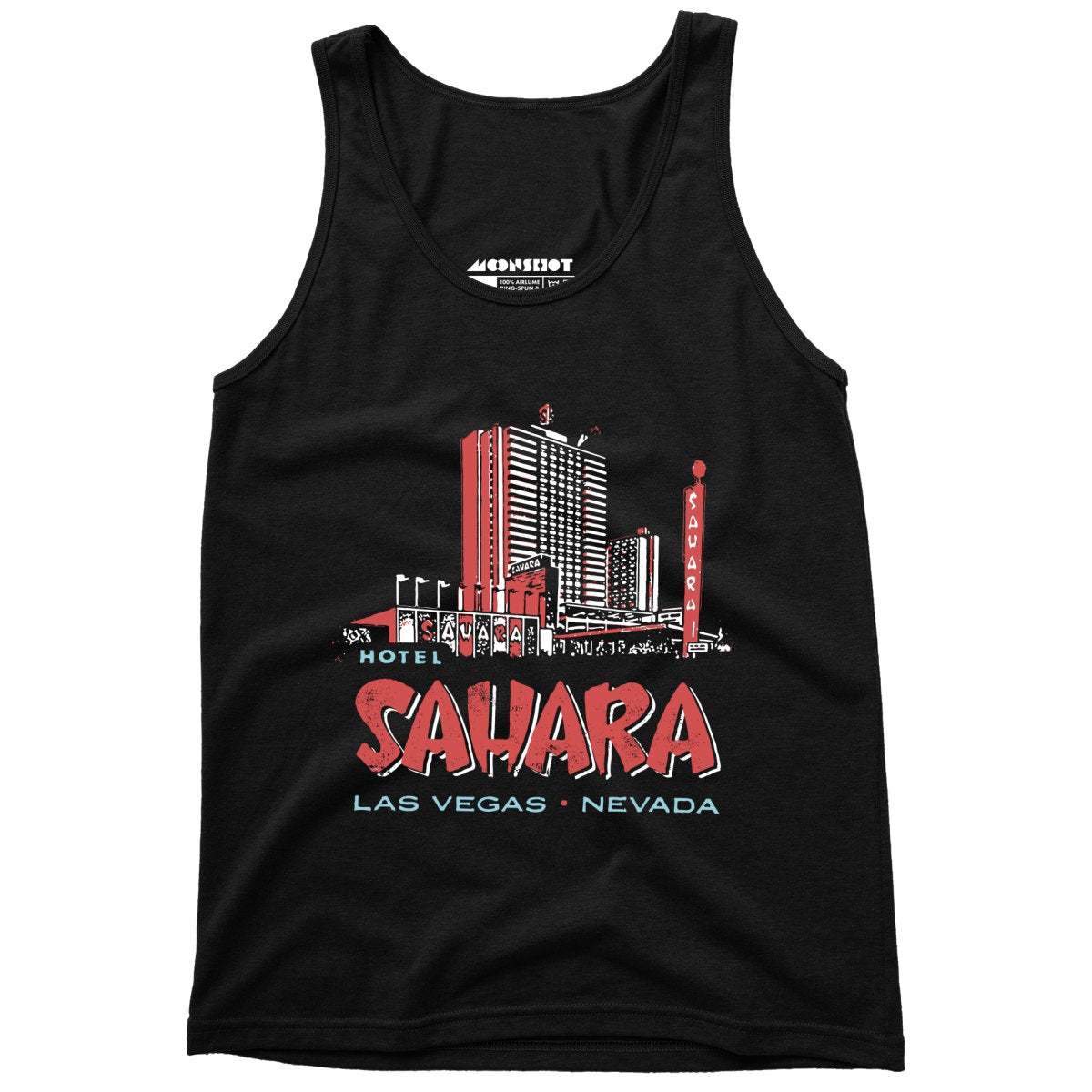 Hotel Sahara Exterior - Vintage Las Vegas - Unisex Tank Top